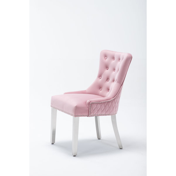 Giatalia Portland Tufted Velvet Side Chair Wayfair.co.uk